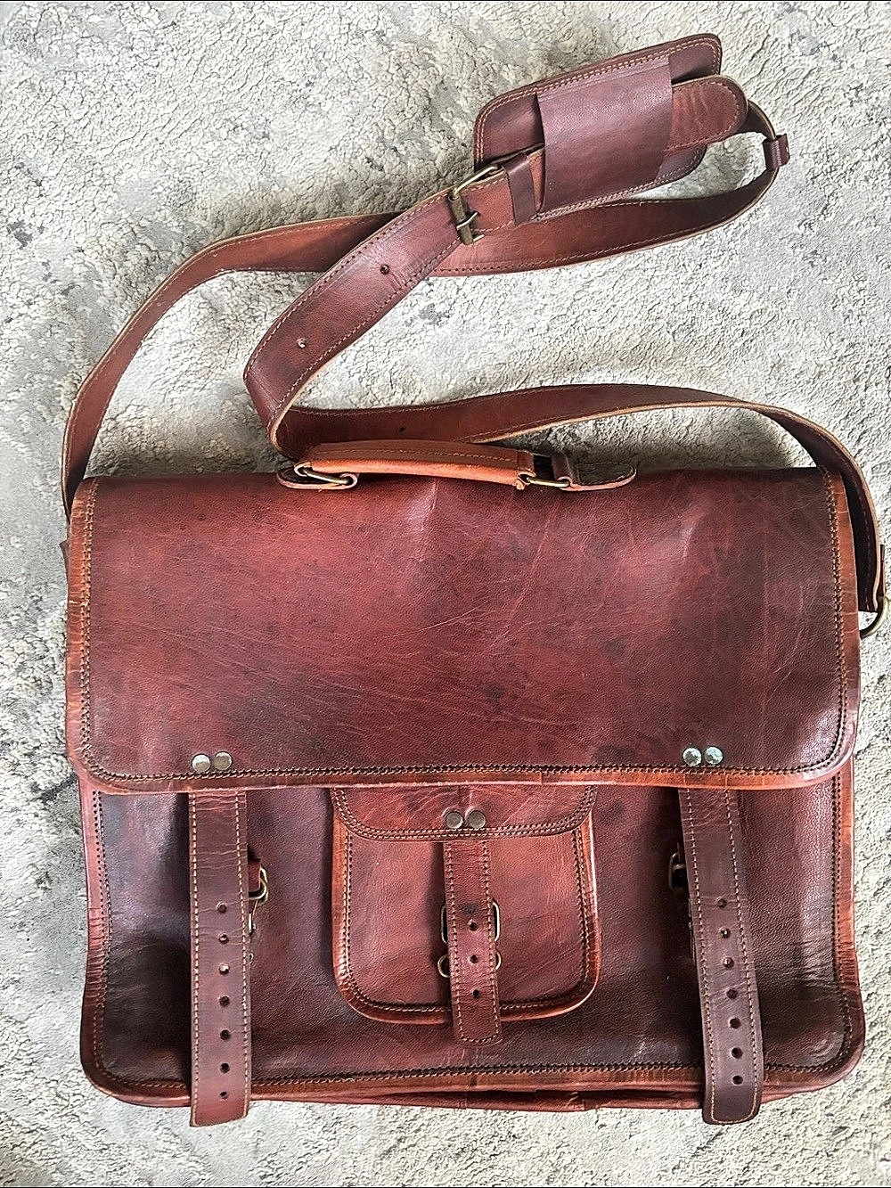 passion leather Laptop Bag in Brown